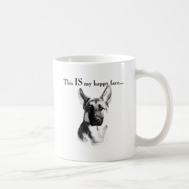 Mug Berger allemand visage heureux (Droite)