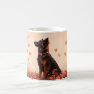 Mug Berger anatolien avec Rose - Saint-Valentin