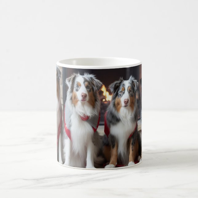 Mug Berger australien près de la cheminée Noël (Centre)