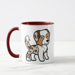 Mug Berger Australien Rouge Merele Dessin Animé avec Q