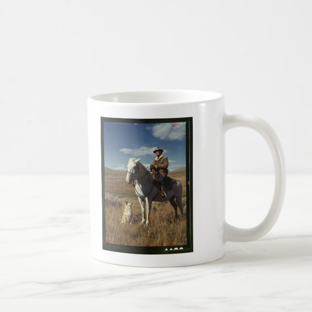 Mug Berger avec son cheval et son chien sur Gravelly R (Droite)
