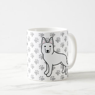 Mug Berger blanc / Berger allemand blanc Chien et patt