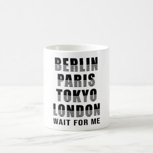 Mug Berlin Paris Tokyo City City Funny Cadeau