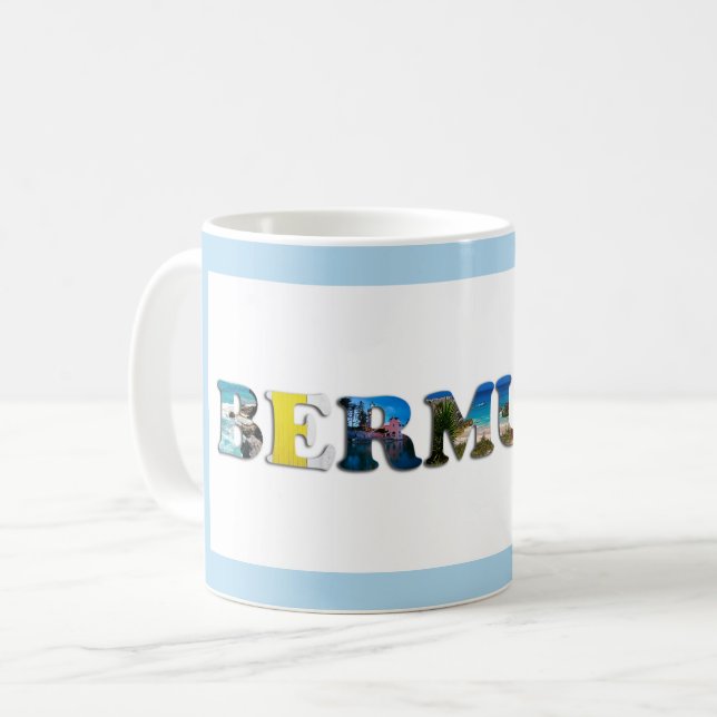 Mug Bermudes Tropical Beach Travel Photo (Devant gauche)