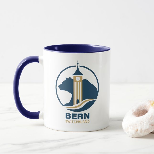 Mug Berne Suisse Europe (Avec donut)