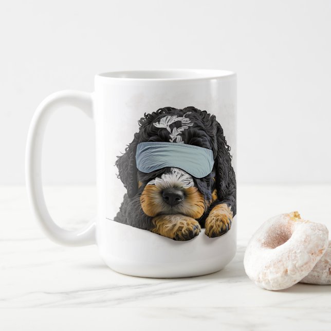 Mug Bernedoodle Bernese Goldendoodle Labradoodle cadea (Avec donut)