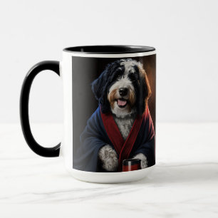 Mug bernedoodle, canicule, canicule dorée