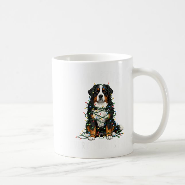 Mug Bernese Mountain Dog Christmas I'm Fine Everything (Droite)