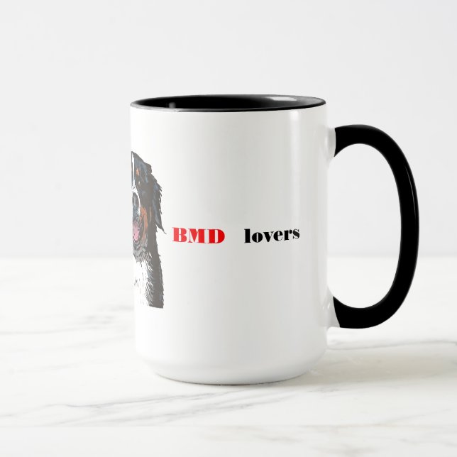 Mug Bernese Mountain Dog coupe (Droite)
