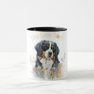 Mug Bernese Mountain Dog Mom Floral