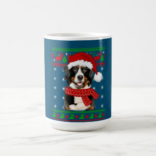 Mug Bernese Mountain Dog Ugly Sweater Christmas Puppy