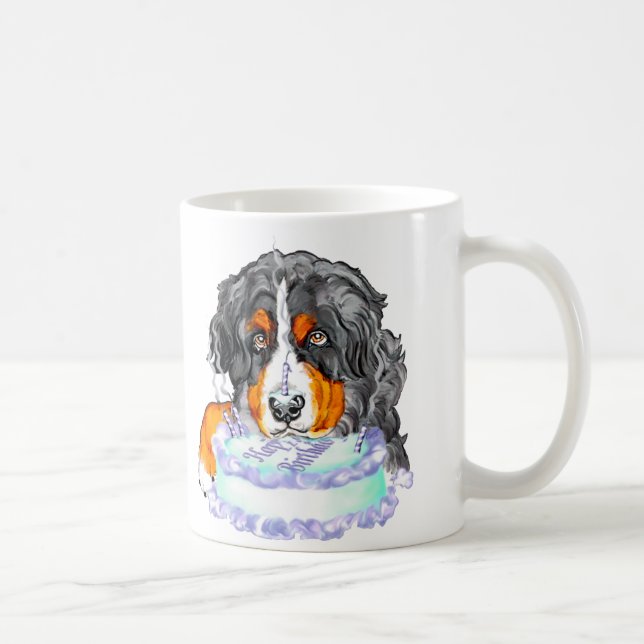 Mug Bernese Mt Chig Cake Face Anniversaire (Droite)