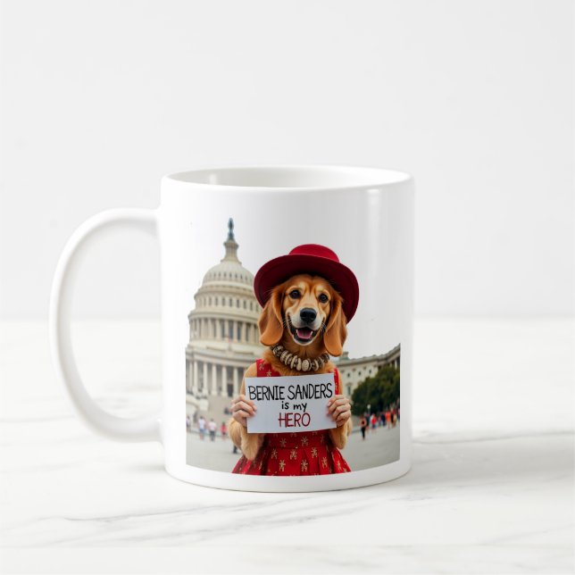 Mug Bernie Sanders Est Mon Héros (Gauche)