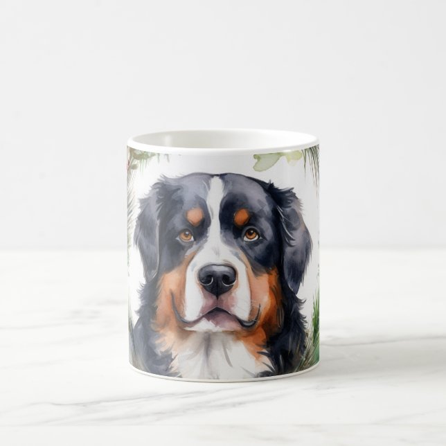 Mug Bernois Mountain Festive Wreath Pup (Centre)