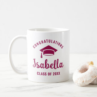 Mug Berry Félicitations Graduation Cap Minimal Chic