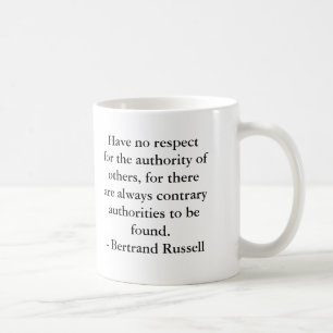 Mug Bertrand Russell - autorité
