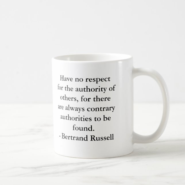 Mug Bertrand Russell - autorité (Droite)