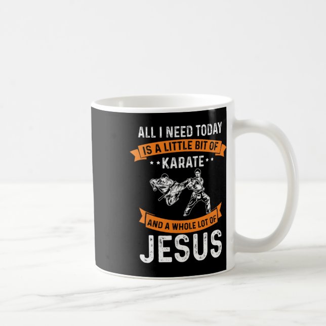 Mug Besoin Karate Jésus chrétien Dieu amour Sports Fig (Droite)