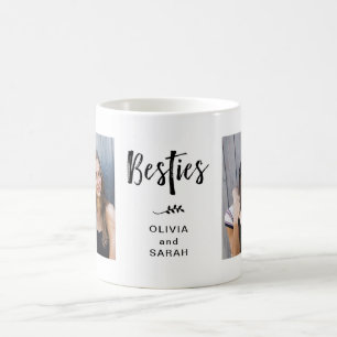 Mug Besoins   Best Friends Deux photos et Texte Modern