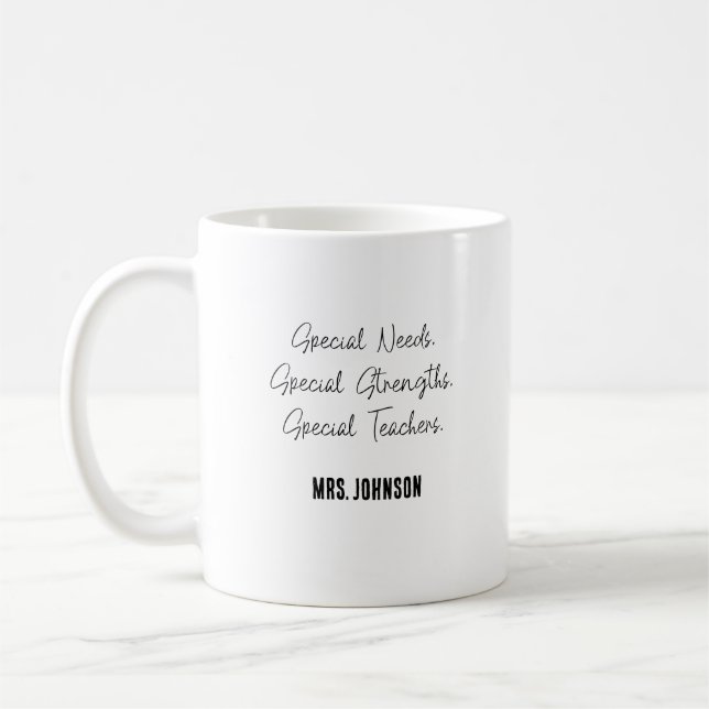 Mug Besoins Spéciaux Forces Spéciales Enseignants Spéc (Gauche)