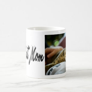 Mug Best Cat Mom Photo Texte noir