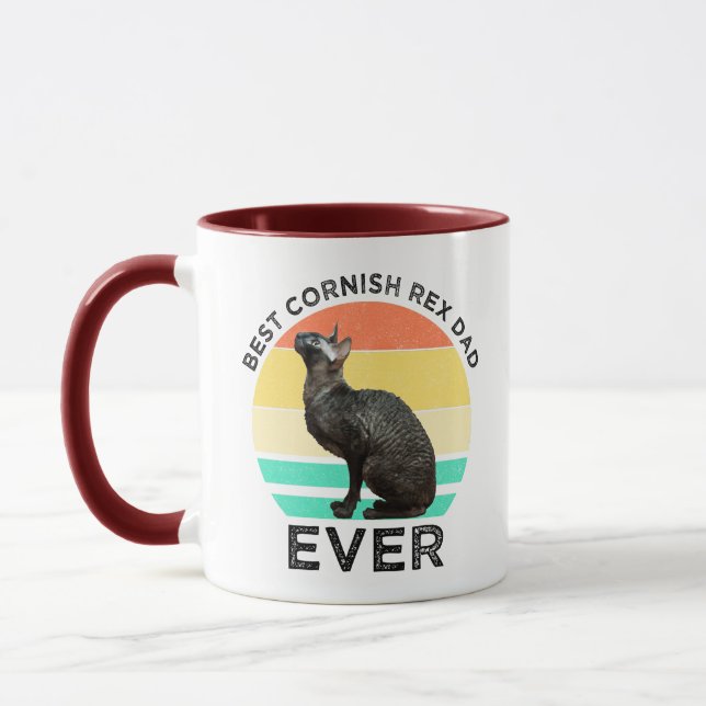 Mug Best Cornish Rex Dad Ever (Gauche)