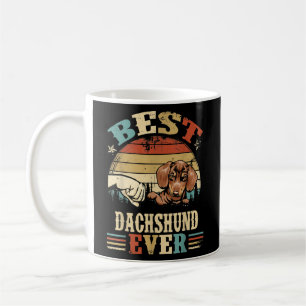 Mug Best Dachshund Dad Ever Retro Fathers Day 