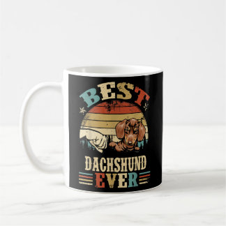 Mug Best Dachshund Dad Ever Retro Fathers Day