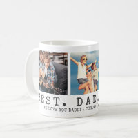 BEST DAD EVER 3 Photos Personnalisées