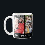 Mug Best Dad Ever 8 Photo Collage Fathers Day<br><div class="desc">Personalized Best Dad Ever 8 Photo Collage Fathers Day Coffee Mug. This heartfelt mug is perfect for celebrating your dad’s role as “Best Dad Ever.” Featuring a collage of eight cherished moments captured as family photos, this mug brings together memories for a touching, everyday reminder. The background is solid black...</div>