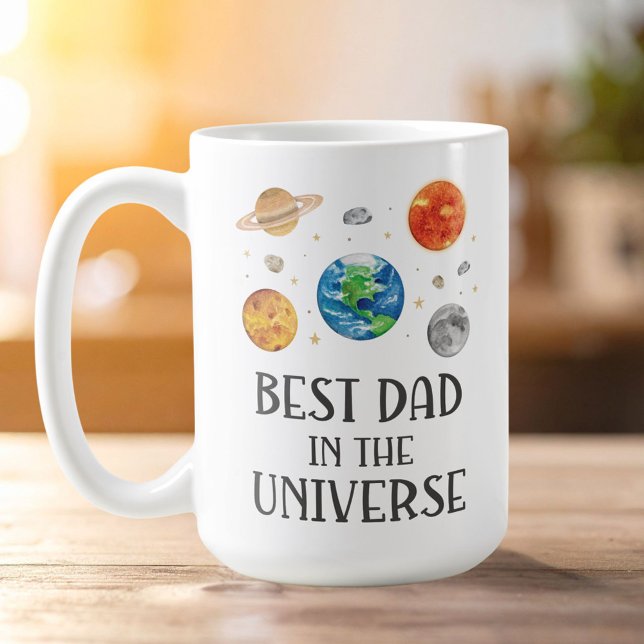 Mug Best Dad in The Universe Funny Quote Fathers Day  (Créateur téléchargé)
