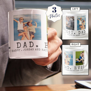 Mug BEST DAD moderne JAMAIS photo personnalisée