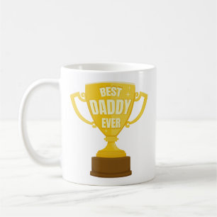Mug Best Daddy Ever Cool Trophy Cup Fête des pères rét
