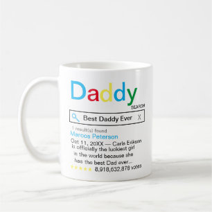 Mug Best Daddy Ever Search Engine Résultat avec messag