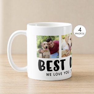 Mug BEST DOG Empreinte de patte photo Collage