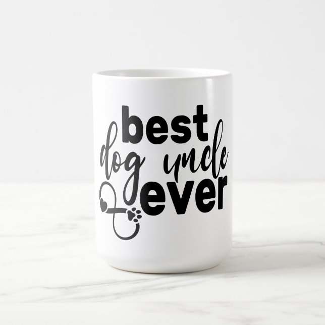 Mug Best Dog Uncle Ever Style Cool cadeau Anniversaire (Centre)