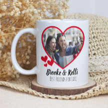 Best Friends For Life Two Photo Heart