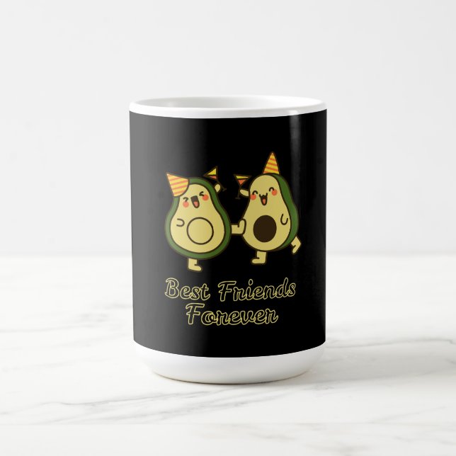 MUG BEST FRIENDS FOREVER, FUNNY AVOCADO, FRIENDS DAY (Centre)