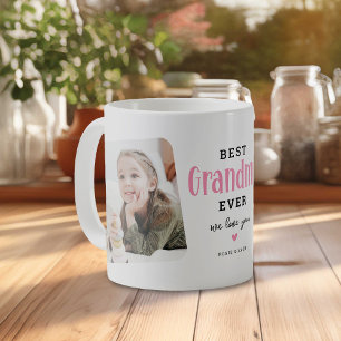 Mug Best GRANDMA Ever 2 photo mignon cadeau cadeau