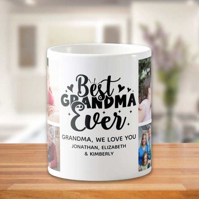 Mug Best Grandma Ever - Cute Photo Collage for Grandma (Créateur téléchargé)