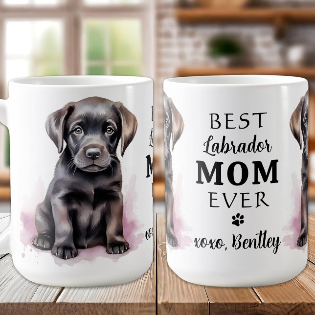 Mug Best LABRADOR MOM Amoureux des chiens mignon chiot (Créateur téléchargé)