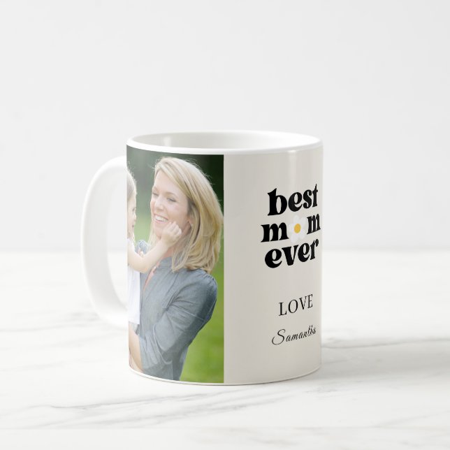 Mug  Best Mom Ever Personalized Photo Mother's Day (Devant gauche)