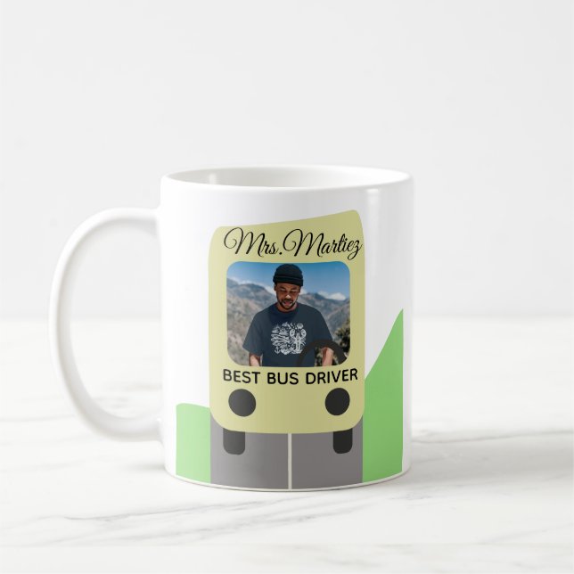 Mug Best School Bus Driver Photo Gifts  (Gauche)