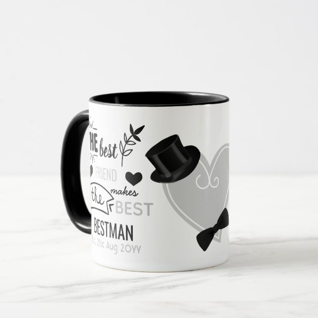 Mug Bestami fait Bestman Mariage Surprise proposition (Devant gauche)