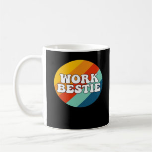 Mug Bestie de travail Aide émotionnelle Coworker Retro