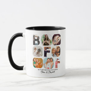 Mug Besties Cadeau BFF Photo Collage Personnalisé Cute