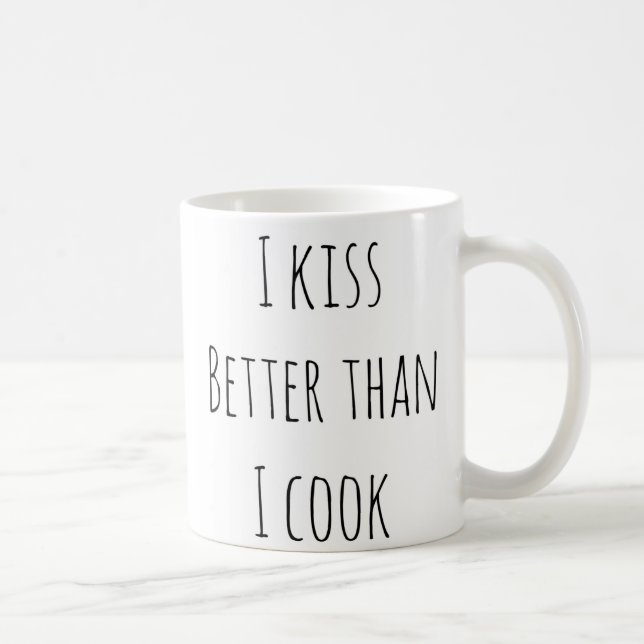 Mug Bestselling j'embrasse mieux que je fais cuire (Droite)