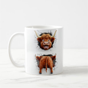 Mug Bétail 3D comique Highland