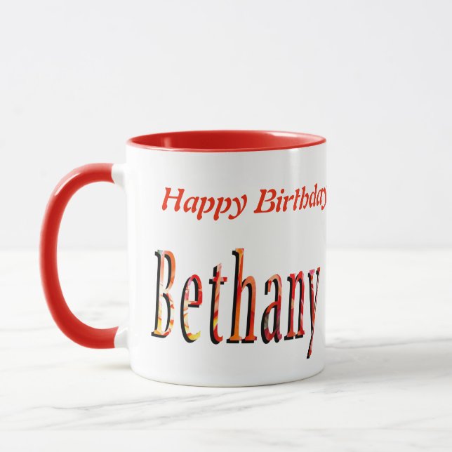 Mug Bethany Girls Nom Logo (Gauche)