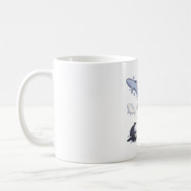 Mug Béton baleine Délice � joli art animal (Gauche)